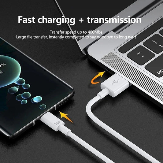 120W 4 Port USB Type C Charger Fast Charging Data Cable USB Phone Charger Power Adapter Quick Charge 3.0 EU US Plug Wall Charger