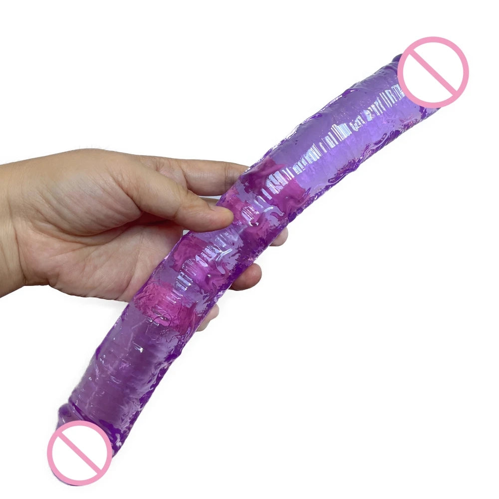 Double Dildo Realistic Penis Lesbian Couple Toys & Bullet Vibrator Sex Toys for Woman Anal Vigina Adult Sex Products