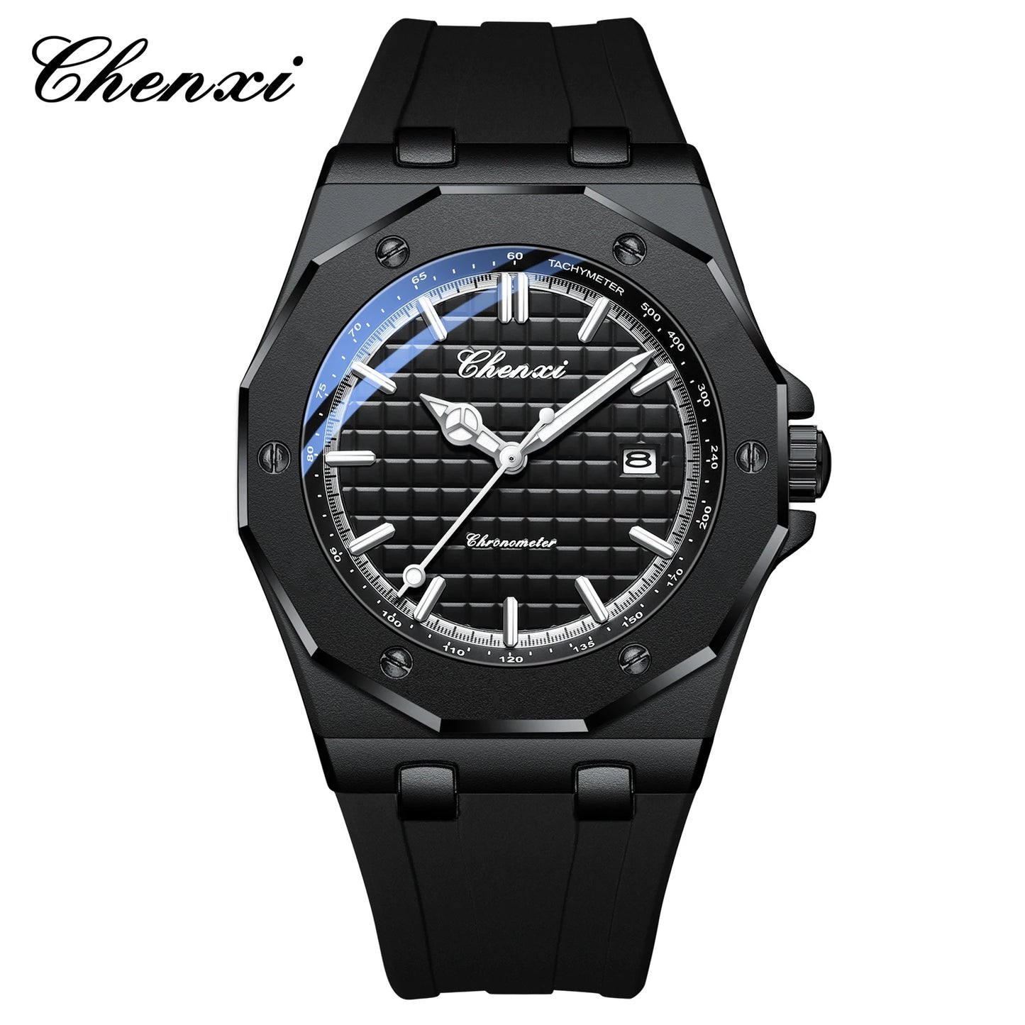 CHENXI 8268 New Fashionable Exquisite Dial Design Men's Quartz Watch Waterproof Calendar Night Light Men's Watch reloj hombre