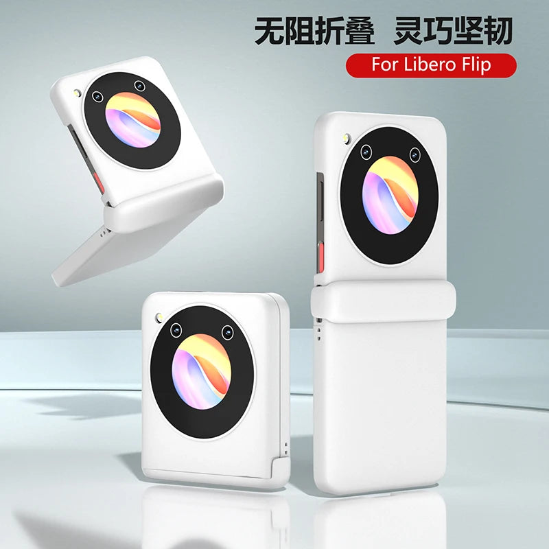 Case for ZTE Libero Flip Nubia Flip Macaron Hinge Skin Feel Shockproof Hard Mobile Phone Case Cover