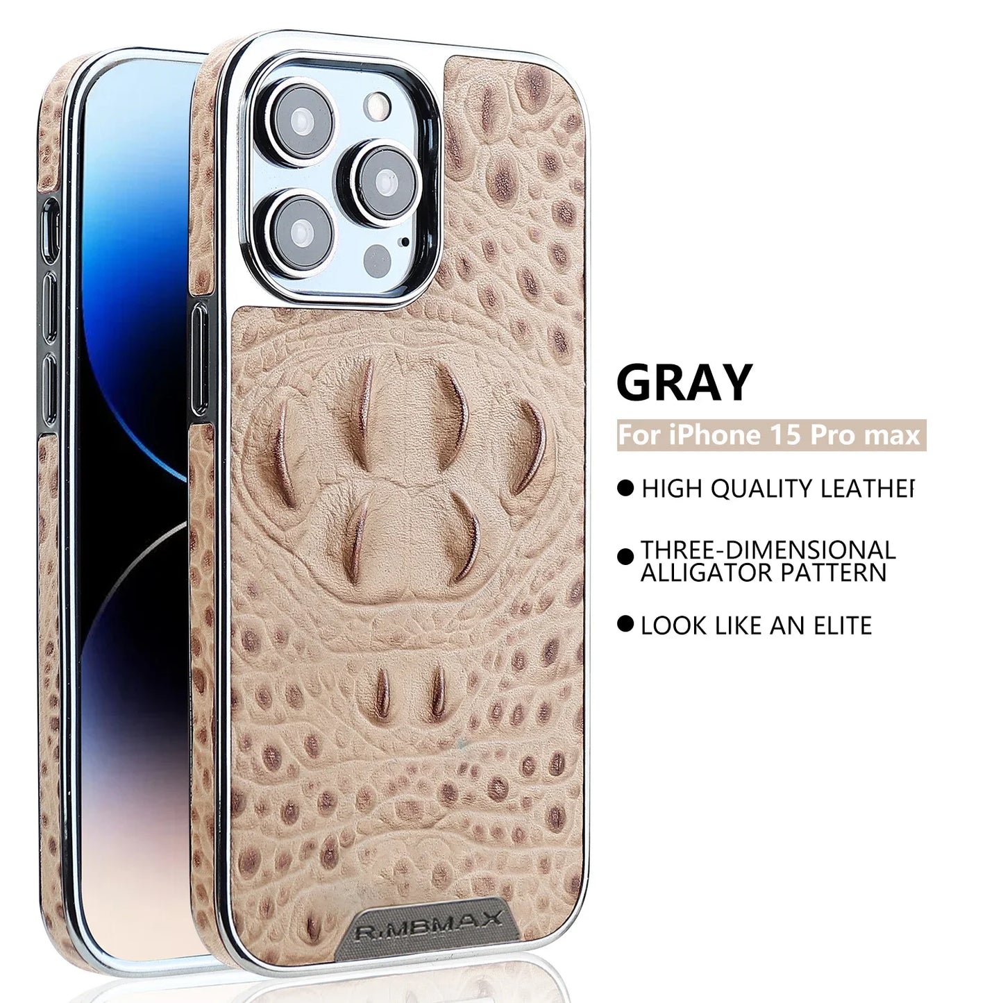 Crocodile Pattern Leather Cover For IPhone 16 13 14 15 Pro Max Luxury Anti-drop Leather Phone Case For IPhone16 13 14 15 ProMax
