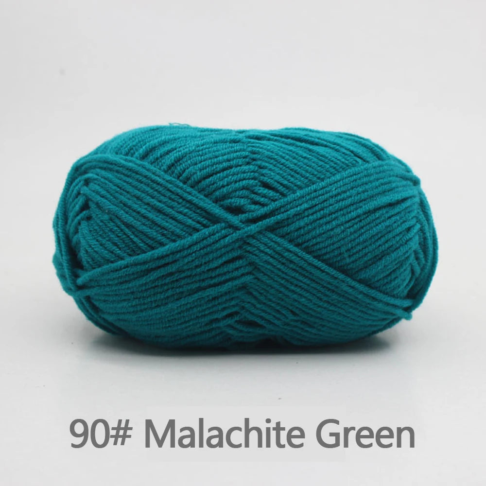 50Gram/Set Milk Cotton Yarn Crochet Line High-quality 5 Strand Milk Fiber Soft Warm Wool DIY Baby Sweater Hand Knitting Scarf