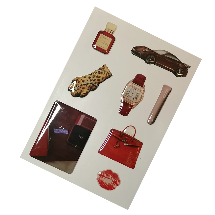 Fashion Decorative Stickers for Phone Case DIY Silicone Decal 3D Resin Decoration