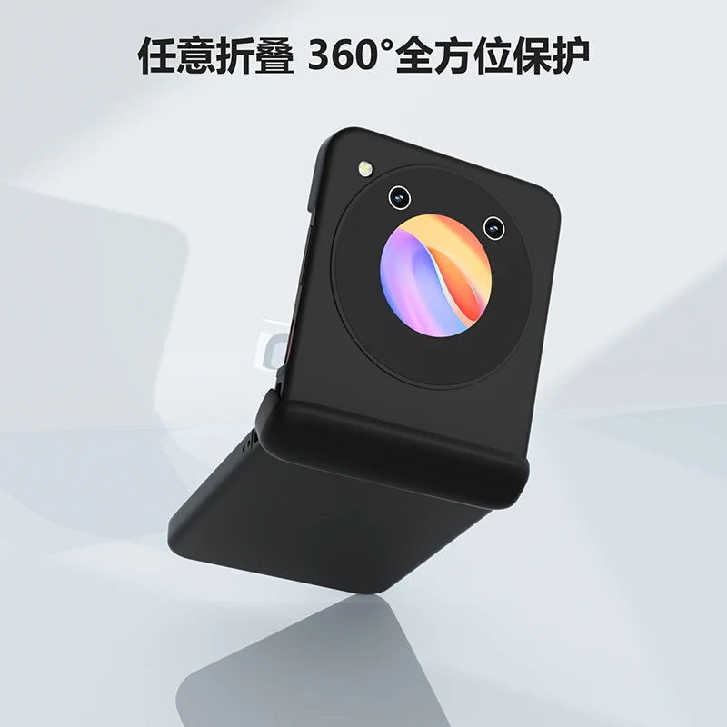 Case for ZTE Libero Flip Nubia Flip Macaron Hinge Skin Feel Shockproof Hard Mobile Phone Case Cover