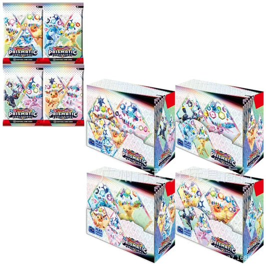 @Prismatic Evolutions 360Pcs Pokemon Card Journey Together Stellar Crown 151 Ultra Prism English Booster Battle Transaction *///