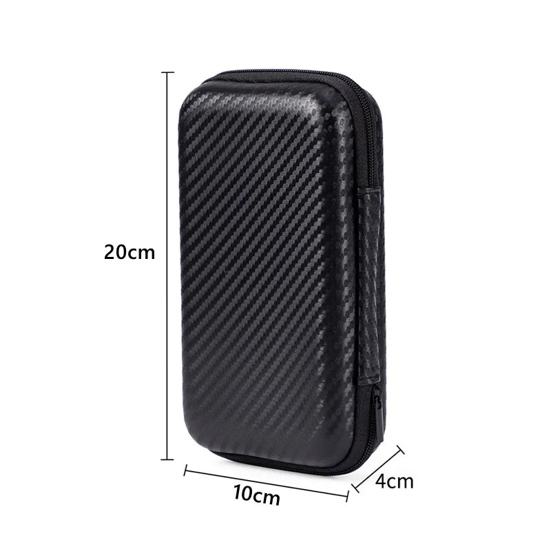 1/2Pcs Portable Eva Storage Bag Zipper Pouch Mobile Hard Disk Bag U Disk Data Cable Storage Mobile Phone Charger Protection Bag