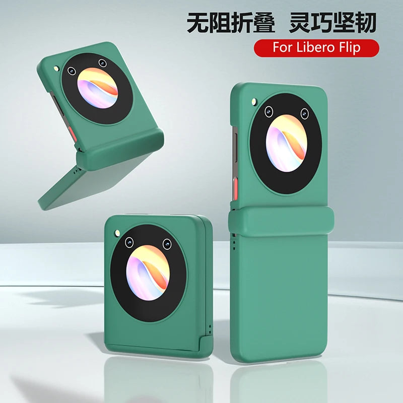 Case for ZTE Libero Flip Nubia Flip Macaron Hinge Skin Feel Shockproof Hard Mobile Phone Case Cover