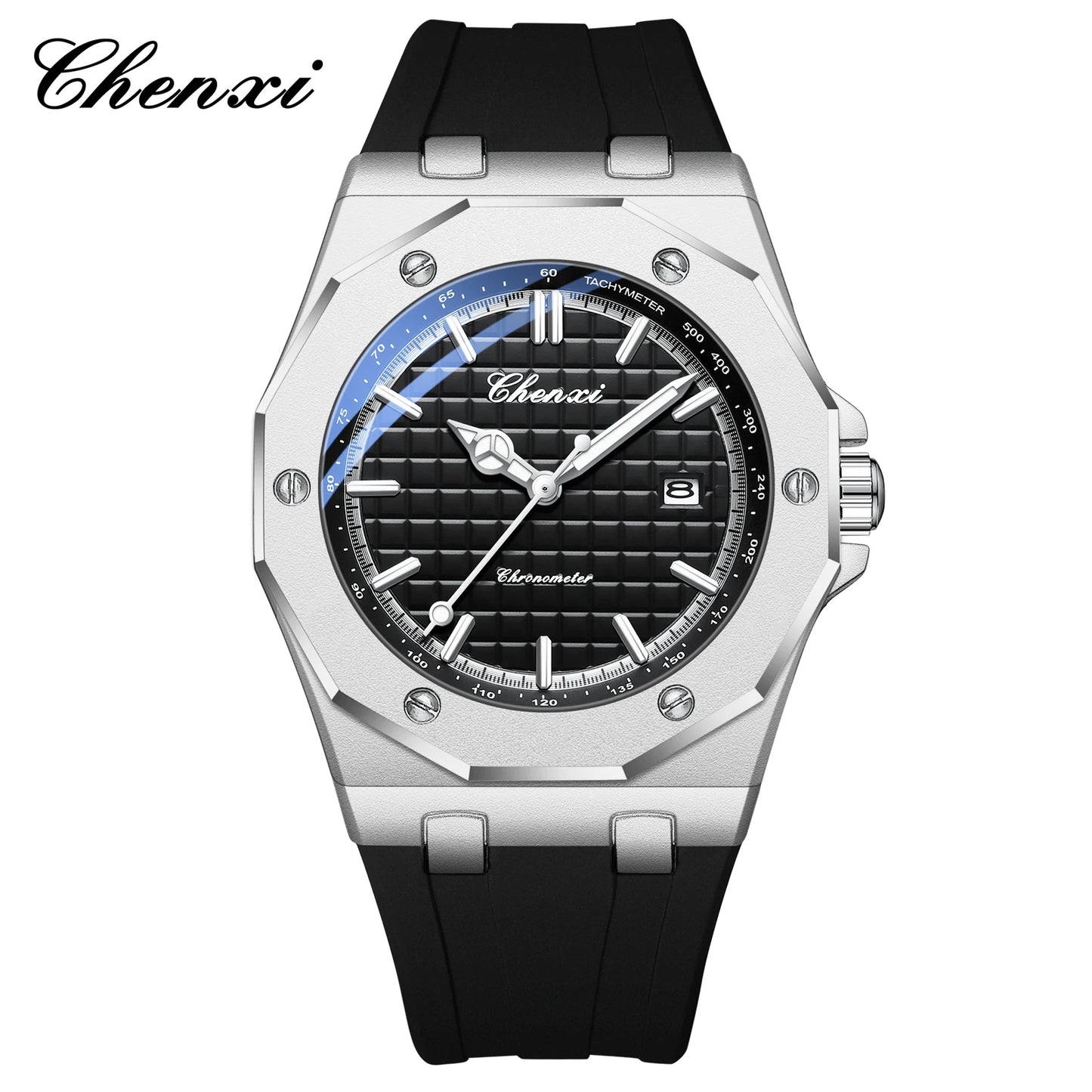 CHENXI 8268 New Fashionable Exquisite Dial Design Men's Quartz Watch Waterproof Calendar Night Light Men's Watch reloj hombre