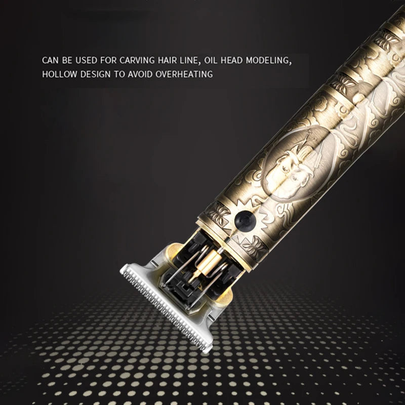 Kemei Metal Professional Hair Trimmer For Men Grooming  Beard Hair Clipper Electric Barber Hair Cutter Machine Rechargeable