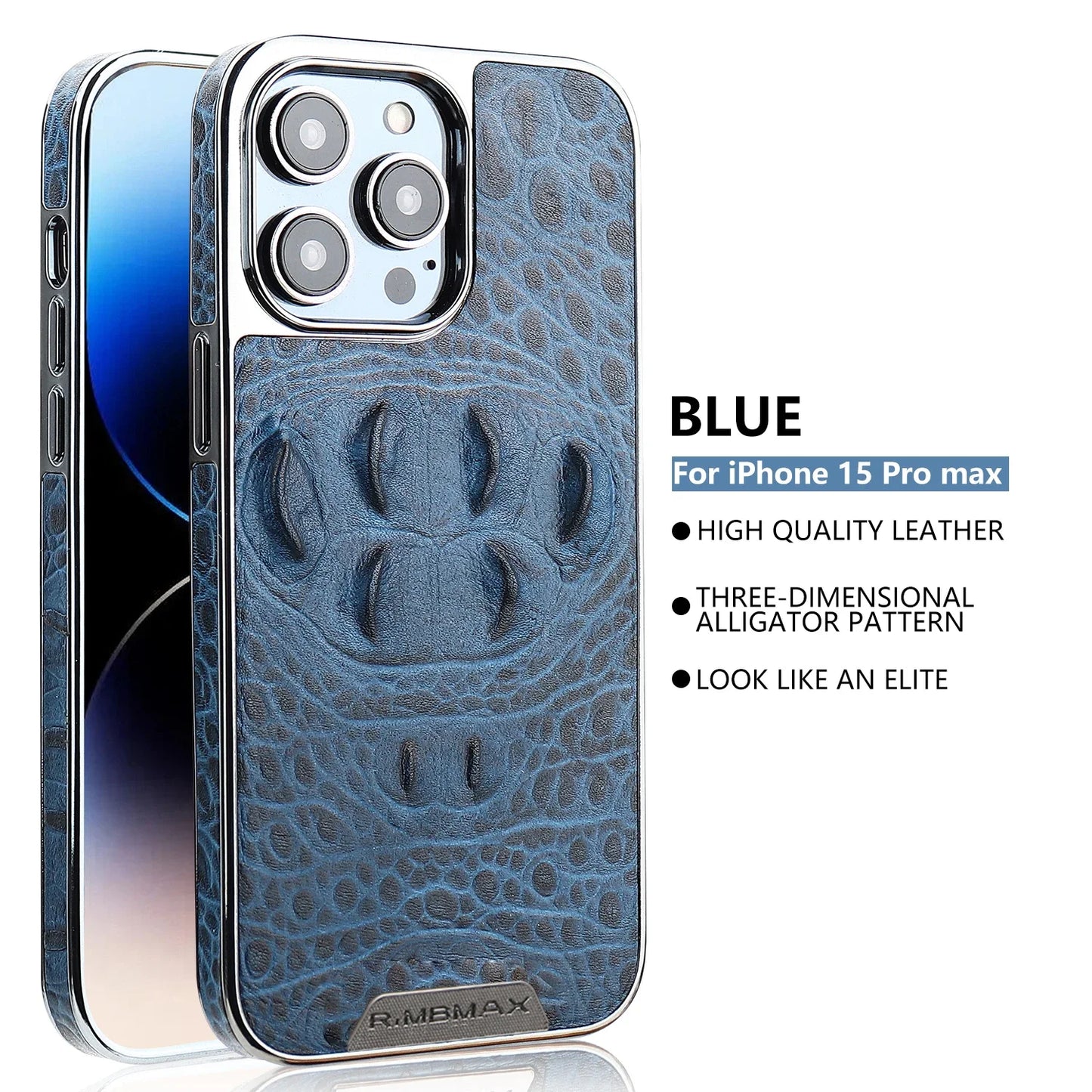 Crocodile Pattern Leather Cover For IPhone 16 13 14 15 Pro Max Luxury Anti-drop Leather Phone Case For IPhone16 13 14 15 ProMax