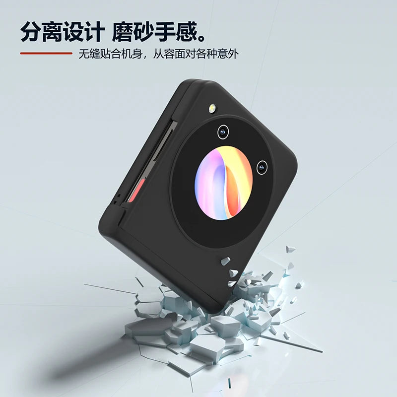 Case for ZTE Libero Flip Nubia Flip Macaron Hinge Skin Feel Shockproof Hard Mobile Phone Case Cover