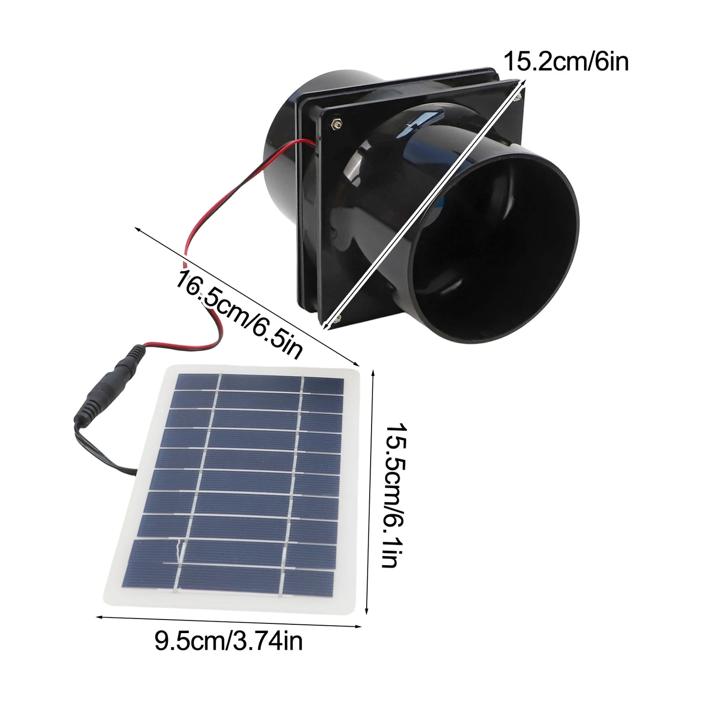 12V Solar Ventilation Fan 12V Ventilation Fan Generator Efficient Airflow Quick Installation Robust ABS Material
