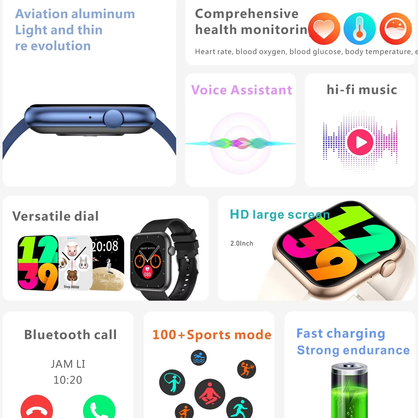 for iPhone 15 Pro Max 14 15 Plus 13 12 Smart Watch Blood Pressure Waterproof Smartwatch Heart Rate Monitor Fitness Sport Watches