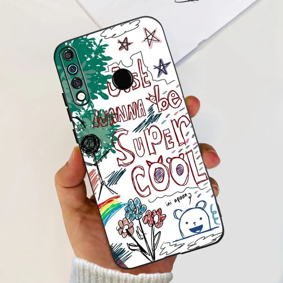 For Tecno Camon 12 Case Spark 4 KC8 Cute Cartoon Cover Soft Silicone Phone Case For Tecno Spark 4 Camon12 CC7S Back Cover Bumper
