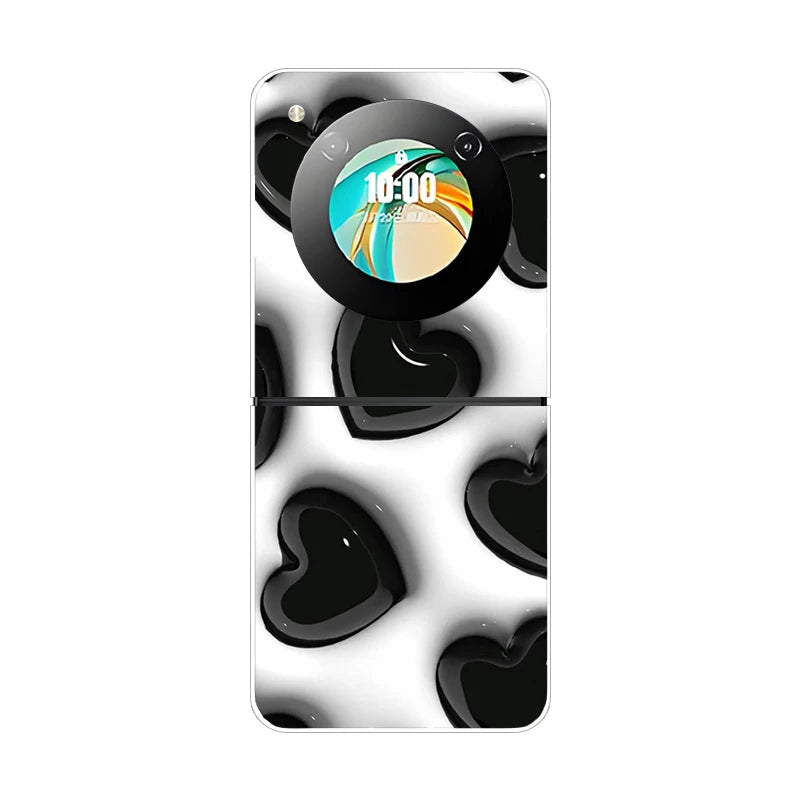 For ZTE Nubia Flip Flip2 Case Luxury Fashion Cover Transparent PC Hard Phone Case For ZTE Libero Flip Shockproof Bumper Shell