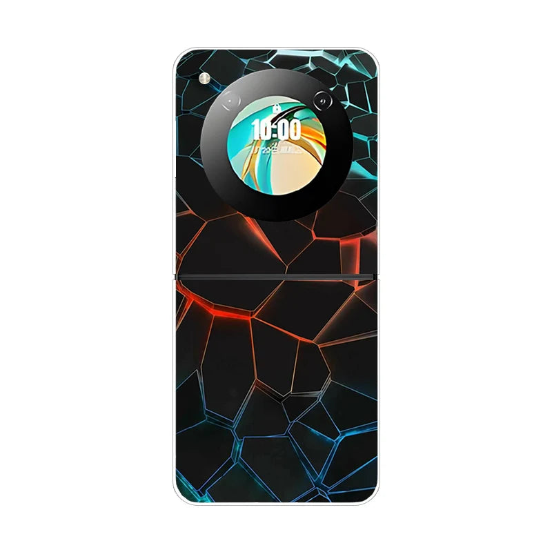 For ZTE Nubia Flip Flip2 Case Luxury Fashion Cover Transparent PC Hard Phone Case For ZTE Libero Flip Shockproof Bumper Shell