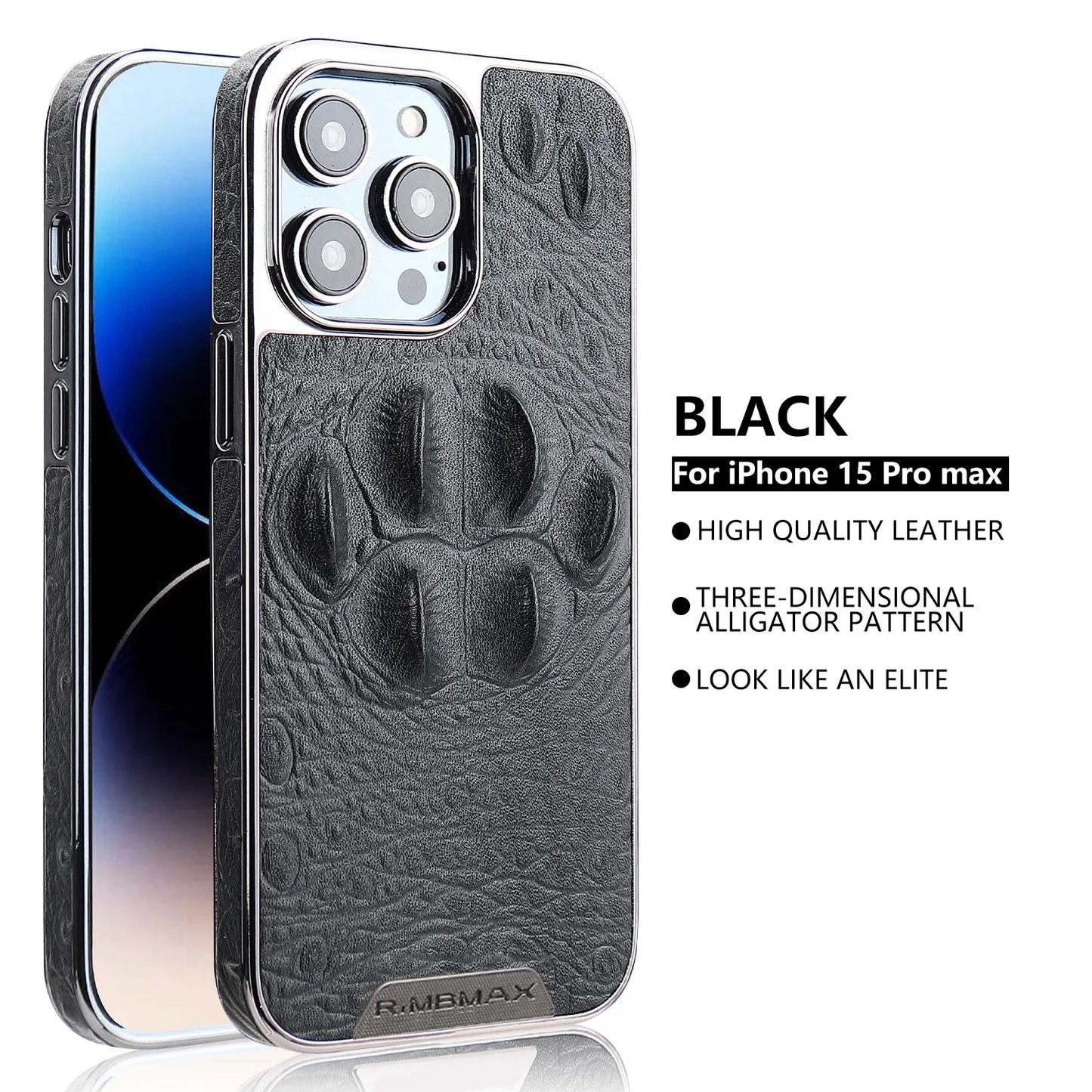 Crocodile Pattern Leather Cover For IPhone 16 13 14 15 Pro Max Luxury Anti-drop Leather Phone Case For IPhone16 13 14 15 ProMax