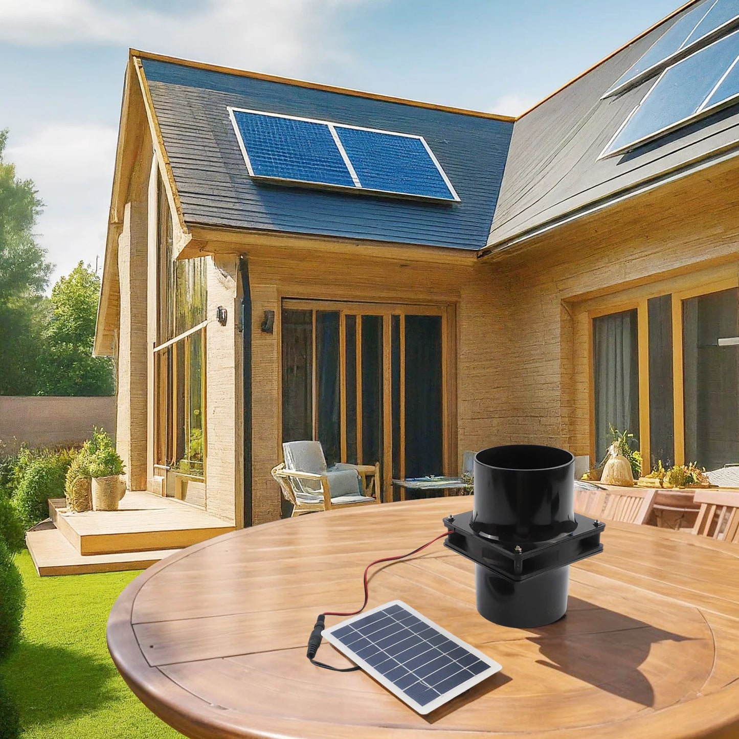 12V Solar Ventilation Fan 12V Ventilation Fan Generator Efficient Airflow Quick Installation Robust ABS Material