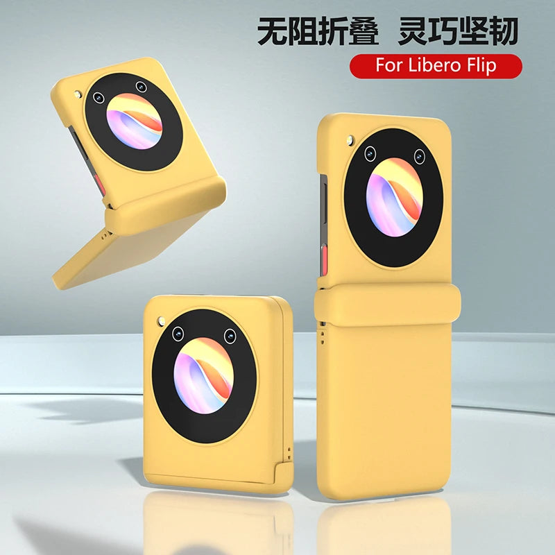 Case for ZTE Libero Flip Nubia Flip Macaron Hinge Skin Feel Shockproof Hard Mobile Phone Case Cover