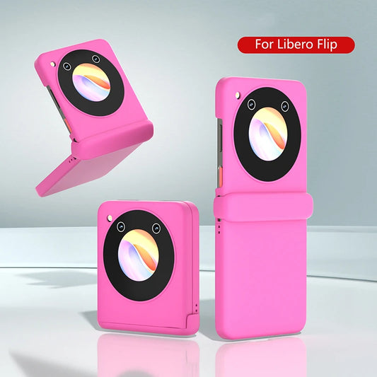 Case for ZTE Libero Flip Nubia Flip Macaron Hinge Skin Feel Shockproof Hard Mobile Phone Case Cover