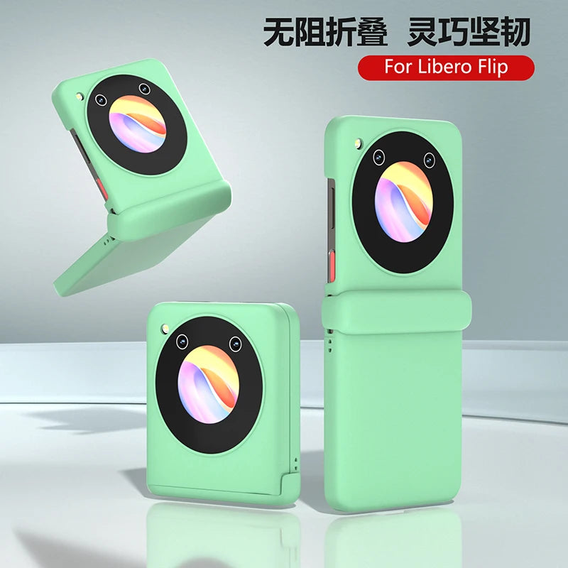 Case for ZTE Libero Flip Nubia Flip Macaron Hinge Skin Feel Shockproof Hard Mobile Phone Case Cover