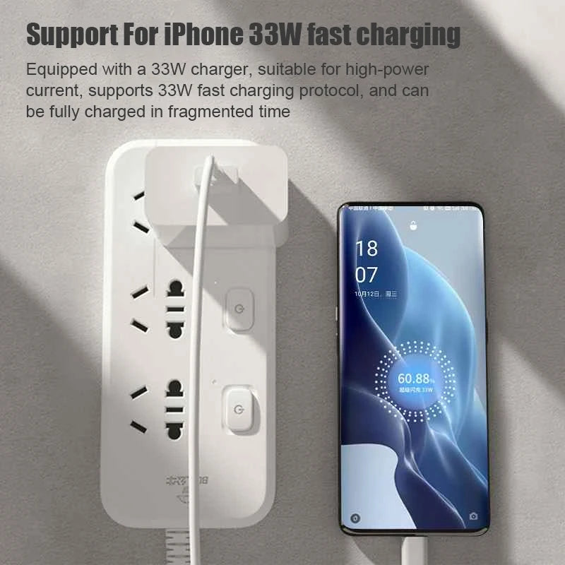 PD 33W Charger Supervooc Fast Charging Phone Charger For Xiaomi OPPO OnePlus realme USB Turbo Quick Charge Adapter Type C Cable