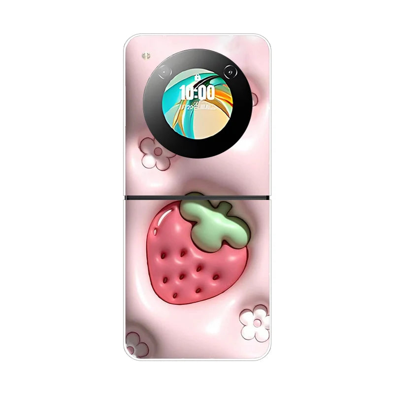 For ZTE Nubia Flip Flip2 Case Luxury Fashion Cover Transparent PC Hard Phone Case For ZTE Libero Flip Shockproof Bumper Shell