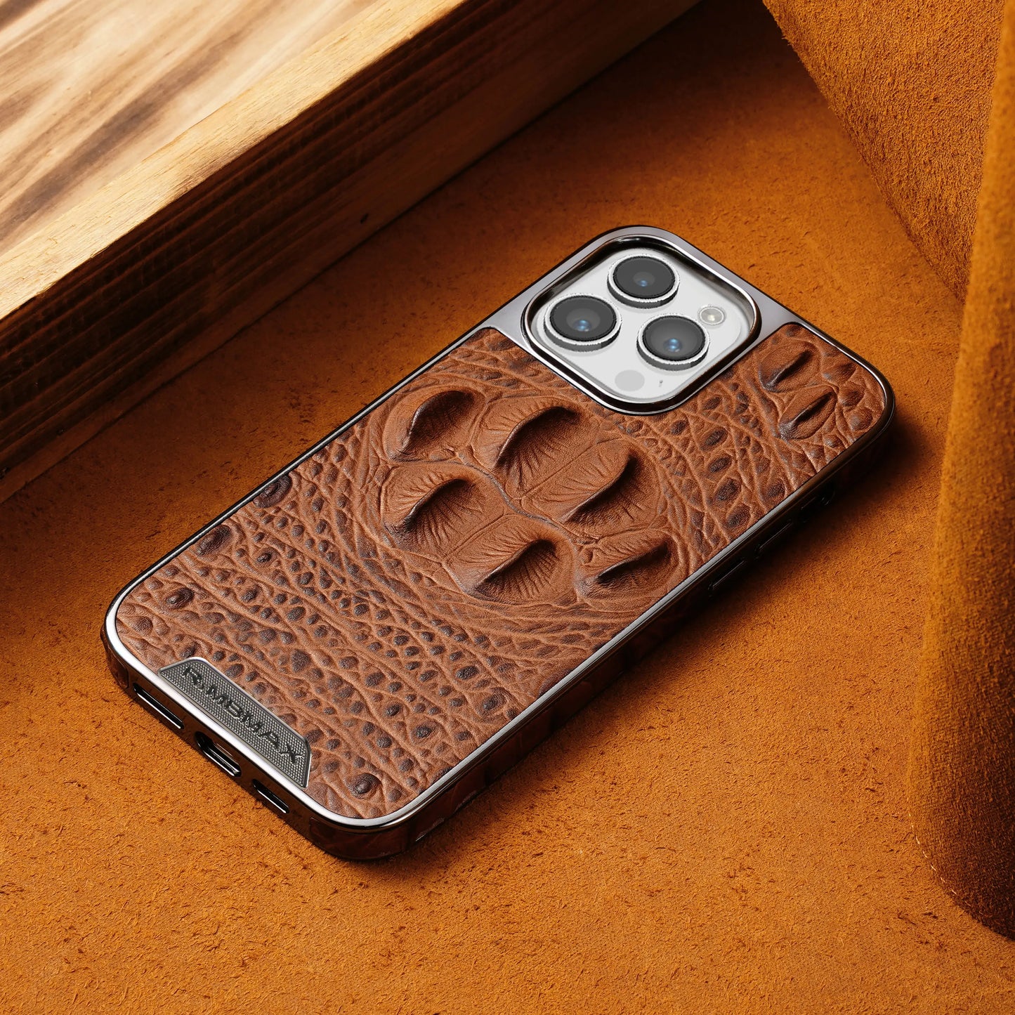 Crocodile Pattern Leather Cover For IPhone 16 13 14 15 Pro Max Luxury Anti-drop Leather Phone Case For IPhone16 13 14 15 ProMax