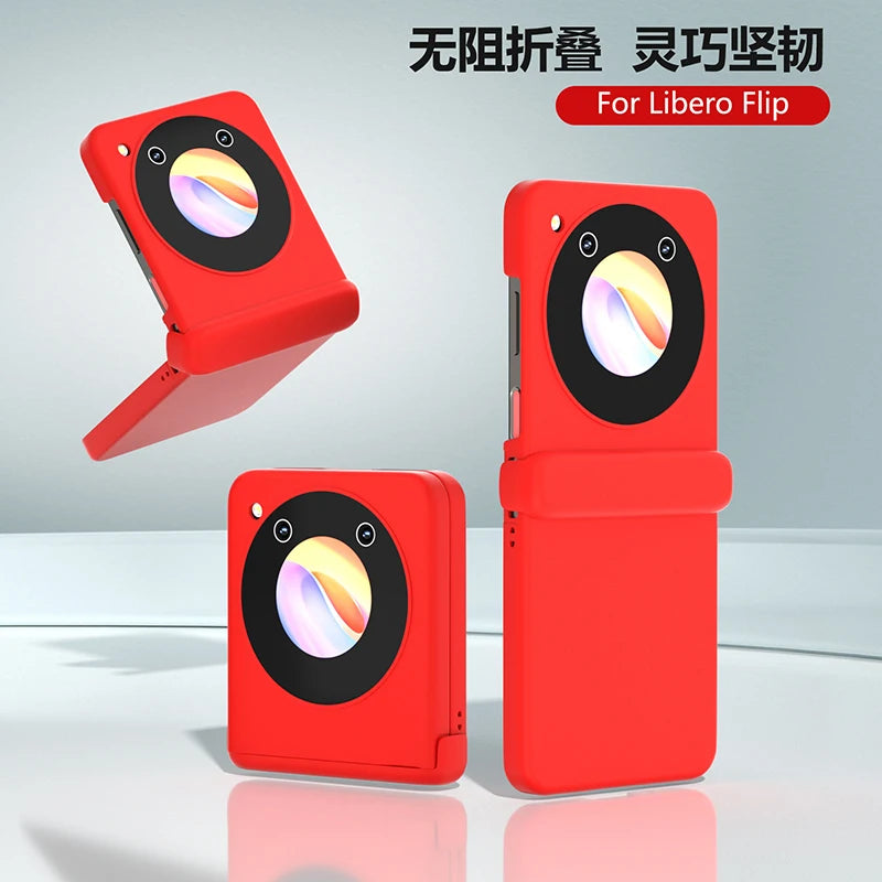 Case for ZTE Libero Flip Nubia Flip Macaron Hinge Skin Feel Shockproof Hard Mobile Phone Case Cover