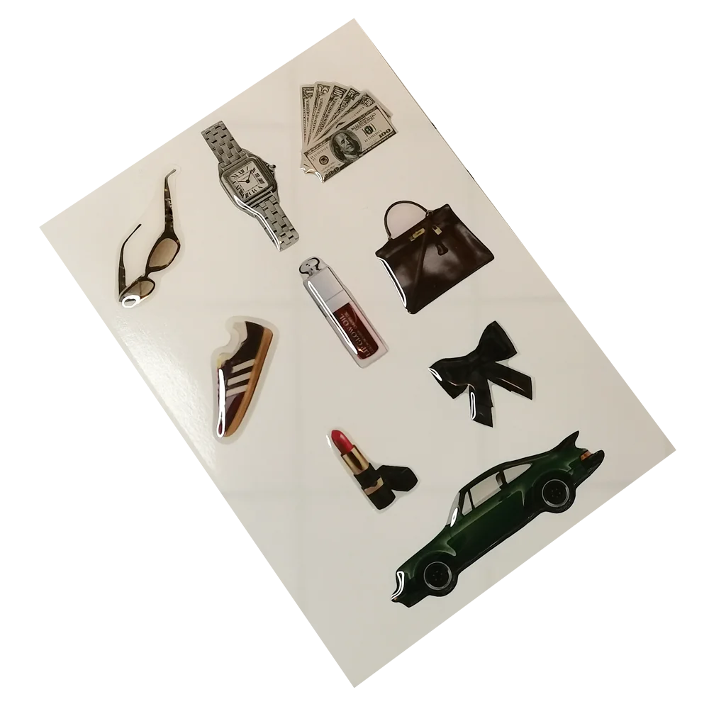 Fashion Decorative Stickers for Phone Case DIY Silicone Decal 3D Resin Decoration