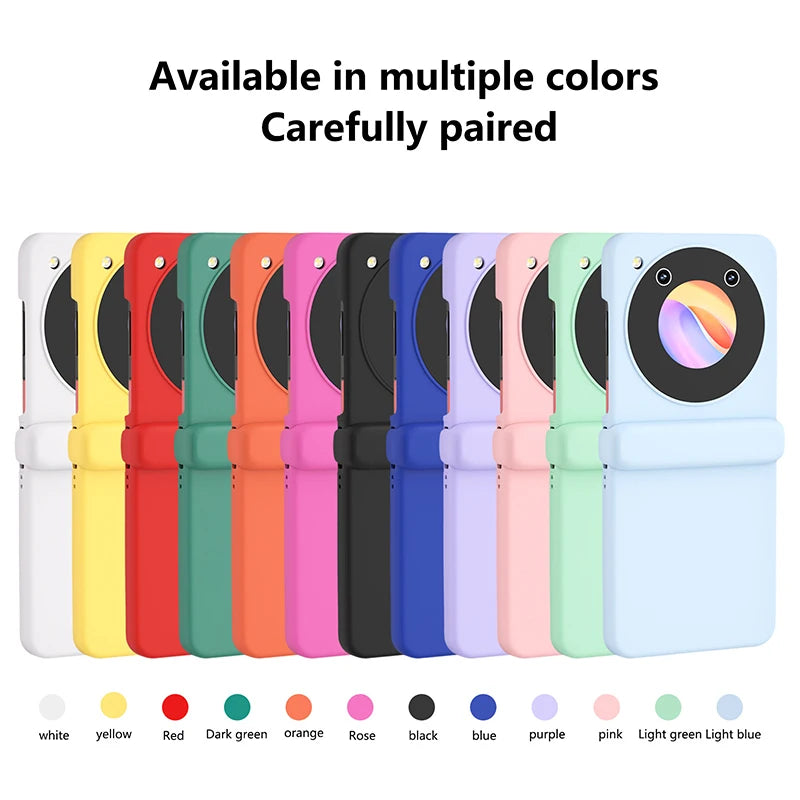 Case for ZTE Libero Flip Nubia Flip Macaron Hinge Skin Feel Shockproof Hard Mobile Phone Case Cover