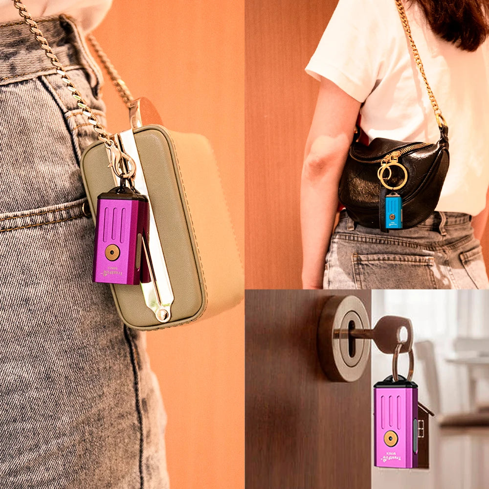 Trustfire Minix Mini EDC Flashlight Keychain 320LM 365nm Uv Lamp Red Light TypeC USB Rechargeable Colourful Gift 2Mode Led Torch