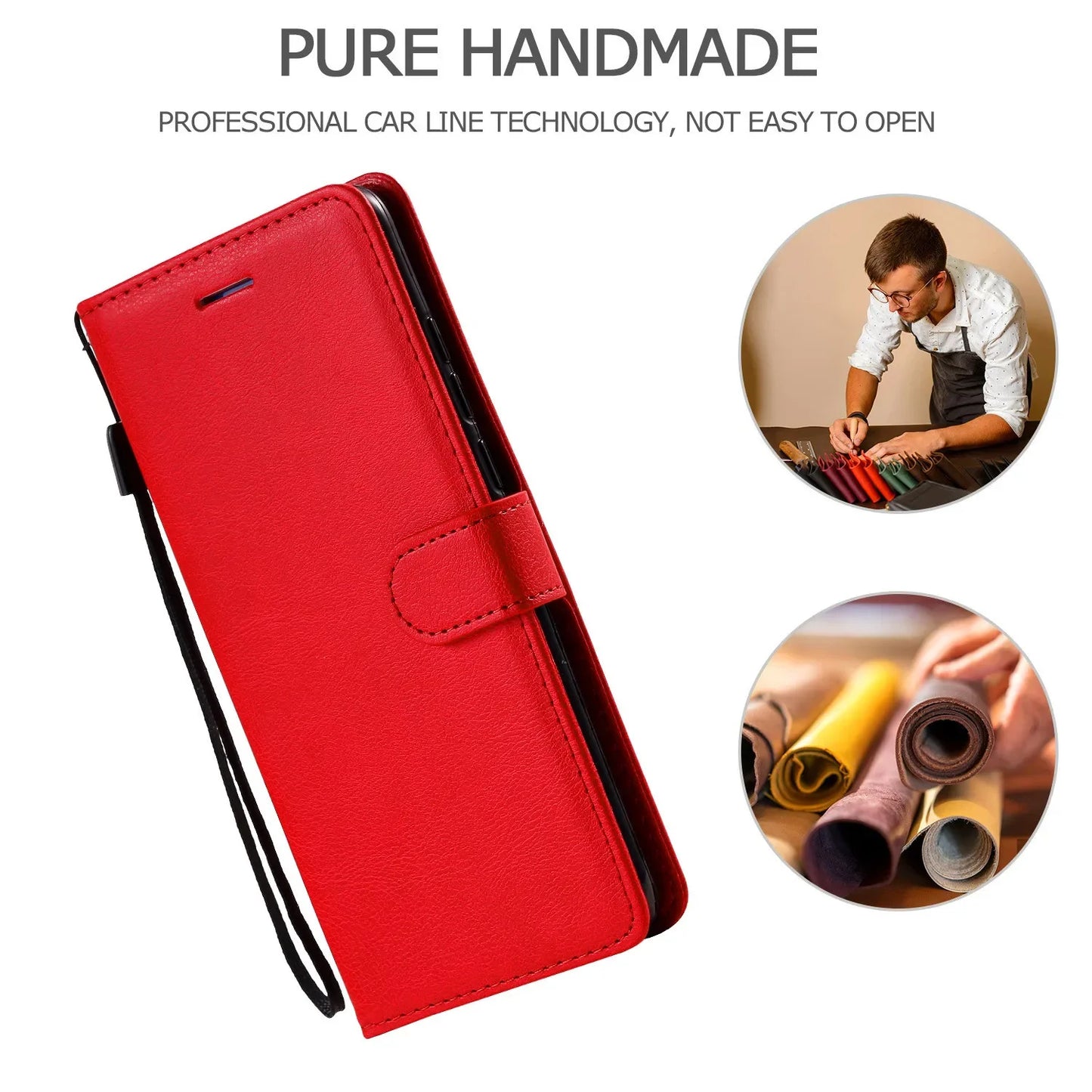 Leather Wallet Phone Case For Huawei Honor 30 50 70 90 Pro Honor 100 200 300 Pro 400 Lite Holder Card Slots Flip Stand Cover Bag