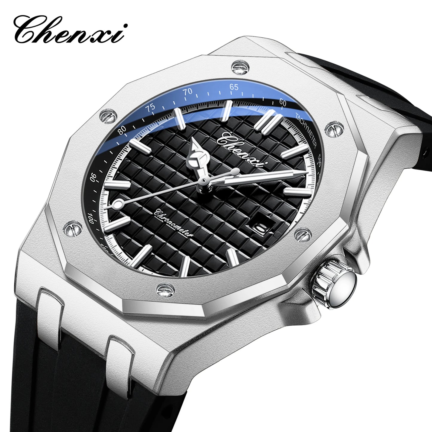 CHENXI 8268 New Fashionable Exquisite Dial Design Men's Quartz Watch Waterproof Calendar Night Light Men's Watch reloj hombre