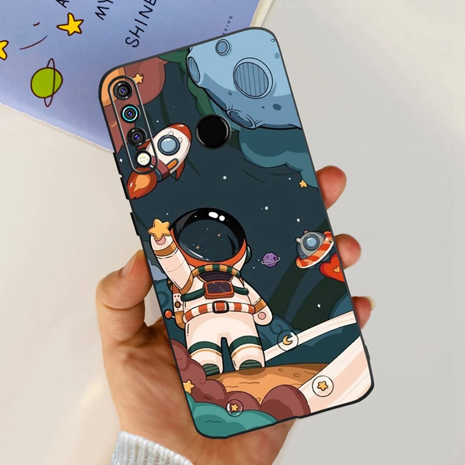 For Tecno Camon 12 Case Spark 4 KC8 Cute Cartoon Cover Soft Silicone Phone Case For Tecno Spark 4 Camon12 CC7S Back Cover Bumper