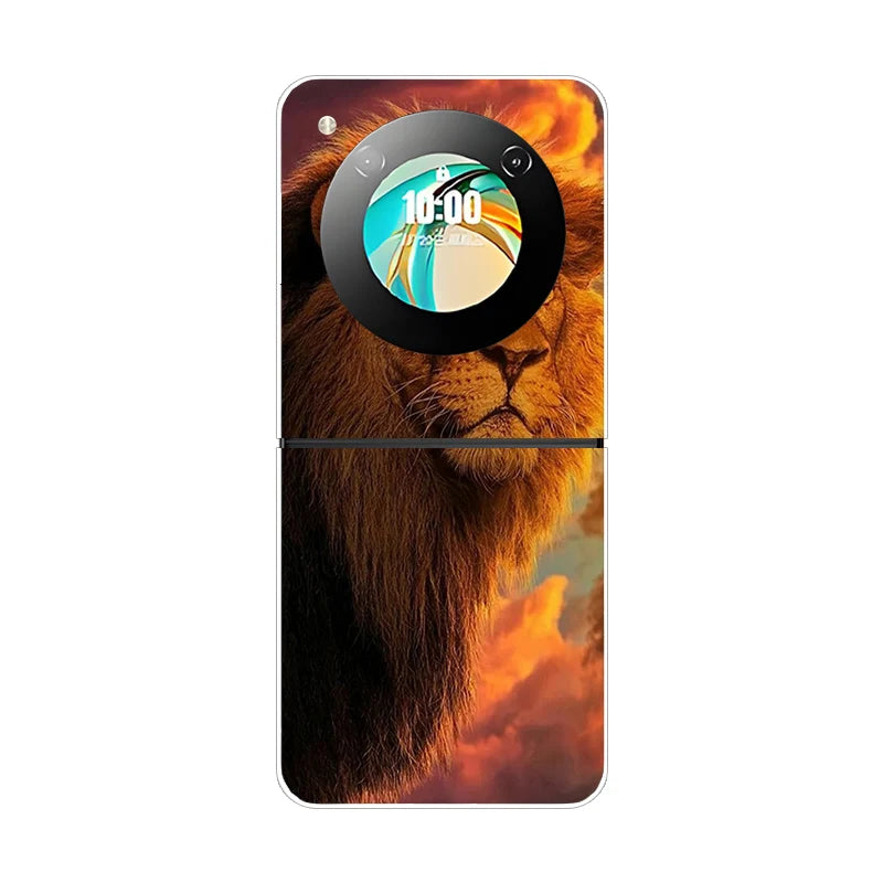 For ZTE Nubia Flip Flip2 Case Luxury Fashion Cover Transparent PC Hard Phone Case For ZTE Libero Flip Shockproof Bumper Shell