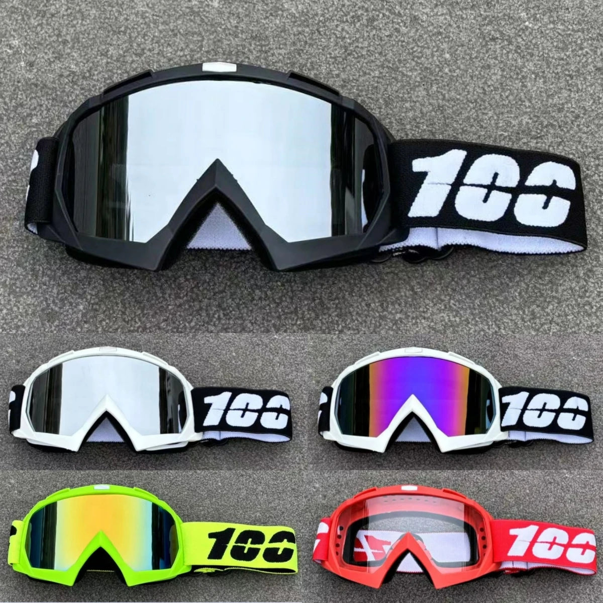 Newest 100 Motorcycle Cycling Glasses UV400 Outdoor Sports Sunglasses Men Motocross Safety MTB Cycling Goggles Road Bike Eyewear