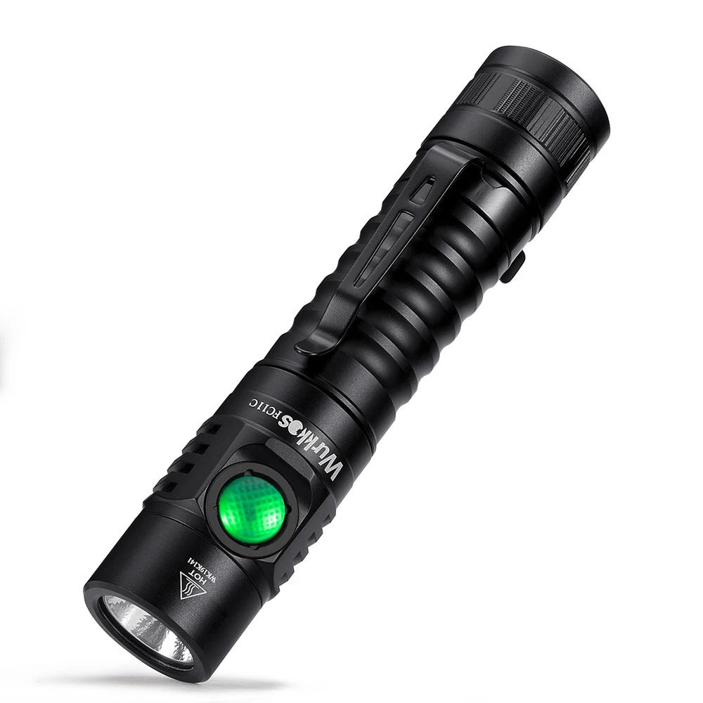 Wurkkos FC11C Nichia 519A Buck Circuit Hiking 18650 Flashlight Max ouput 1200 LM USB C Rechargeable EDC Torch Father's Day Gifts