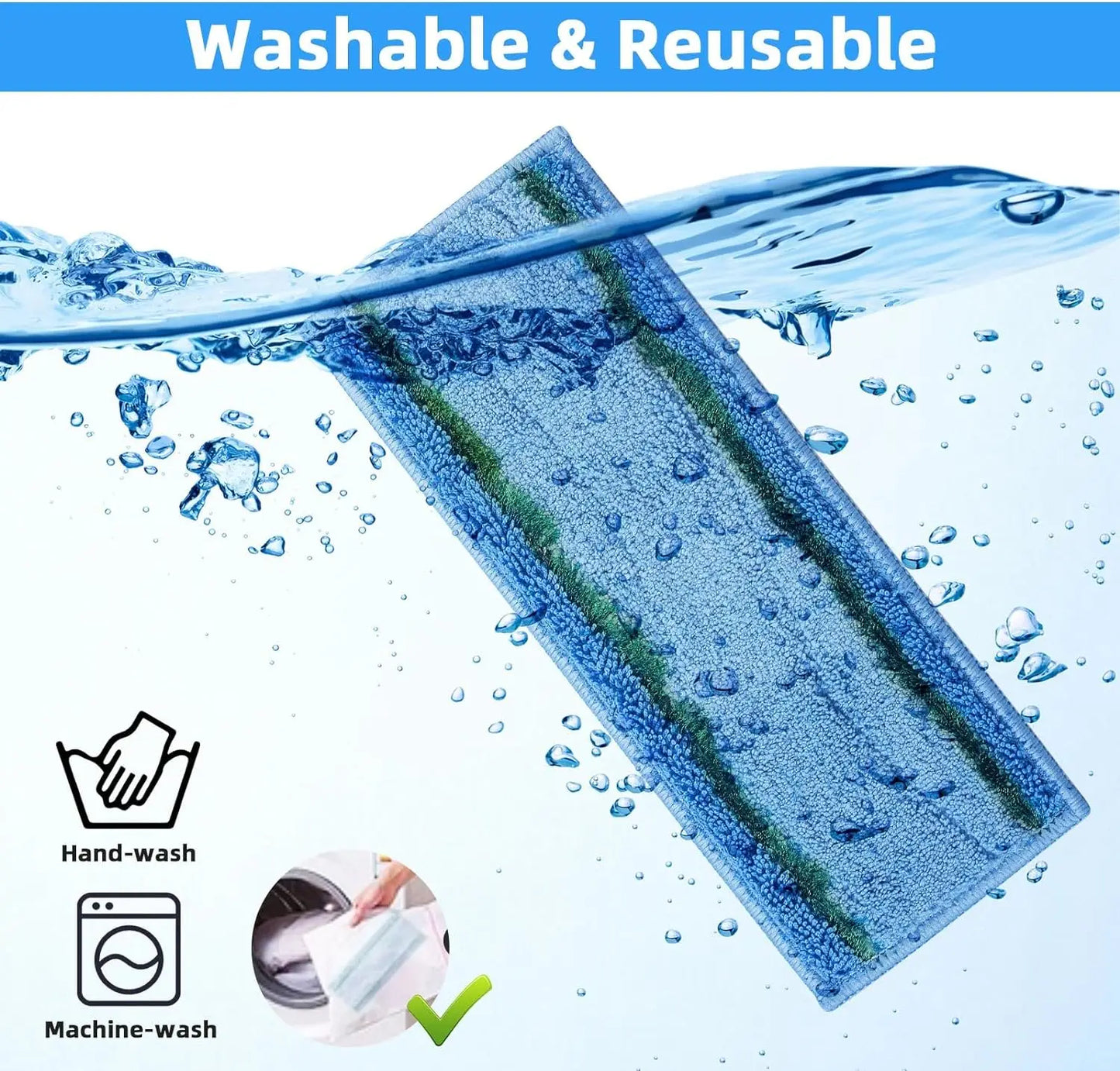 Upgraded Wet Mopping Pads for iRobot Braava Jet M6 Series (6110) (6012) (6112) (6113) Ultimate Robot Mops Accessories Parts