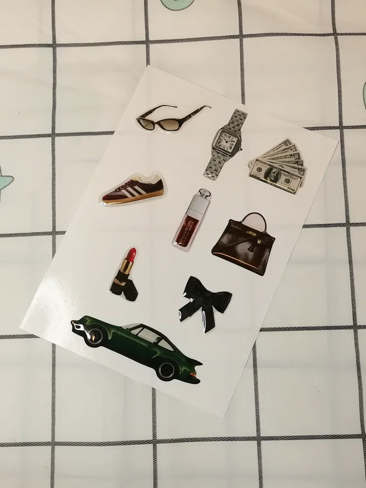 Fashion Decorative Stickers for Phone Case DIY Silicone Decal 3D Resin Decoration