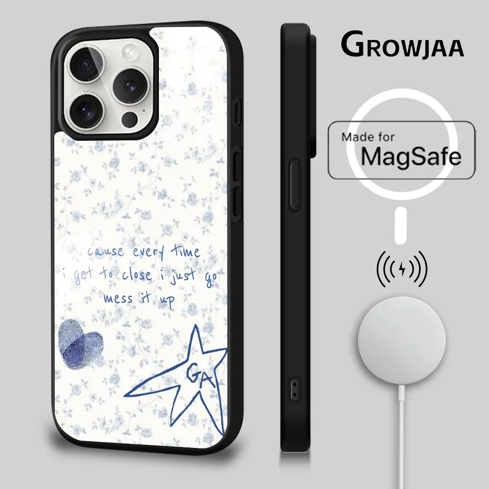 G-Gracie Abrams Singer Phone Case For iPhone 16 15 14 13 12 11 Pro Max Plus Mini Magsafe Mirror Wireless Magnetic Cover
