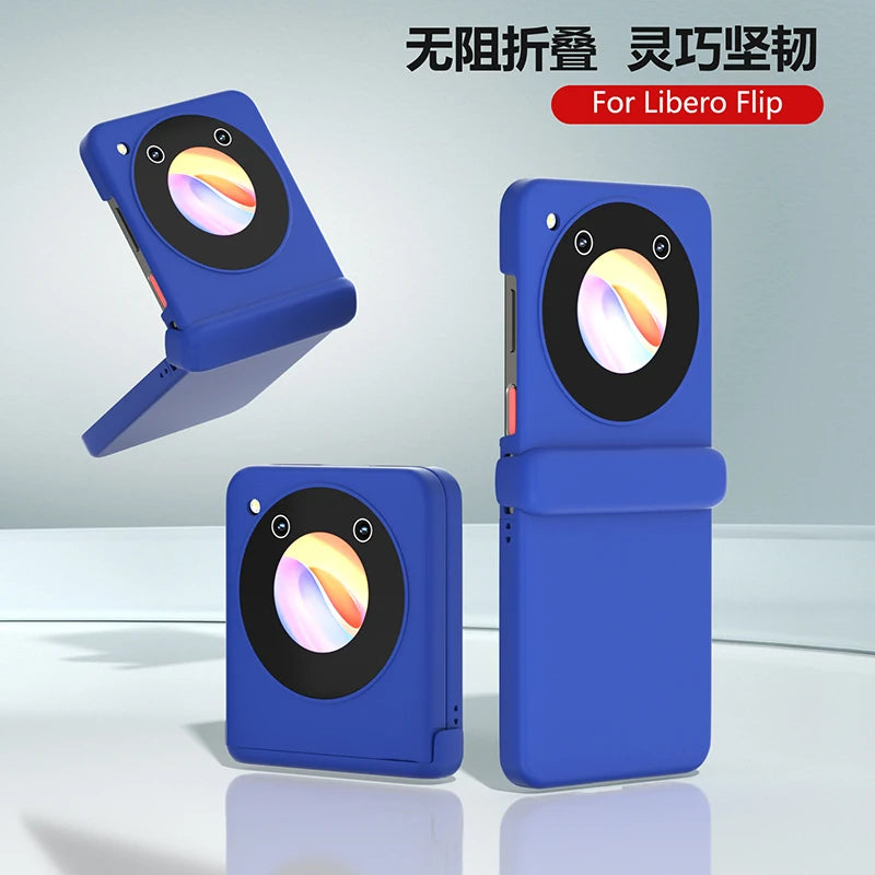 Case for ZTE Libero Flip Nubia Flip Macaron Hinge Skin Feel Shockproof Hard Mobile Phone Case Cover