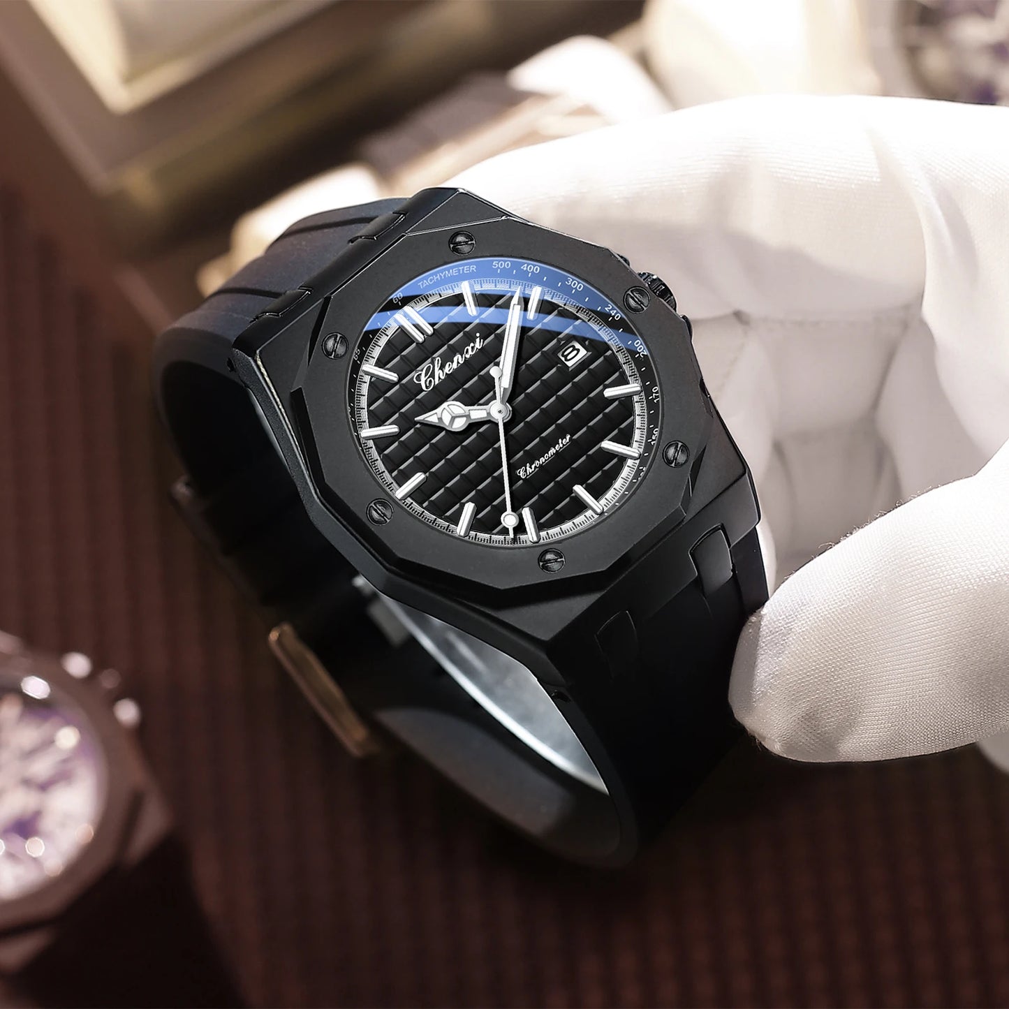 CHENXI 8268 New Fashionable Exquisite Dial Design Men's Quartz Watch Waterproof Calendar Night Light Men's Watch reloj hombre