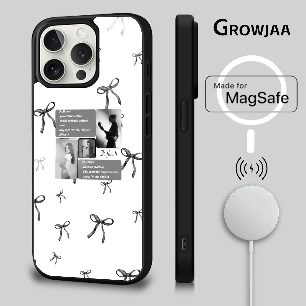 G-Gracie Abrams Singer Phone Case For iPhone 16 15 14 13 12 11 Pro Max Plus Mini Magsafe Mirror Wireless Magnetic Cover