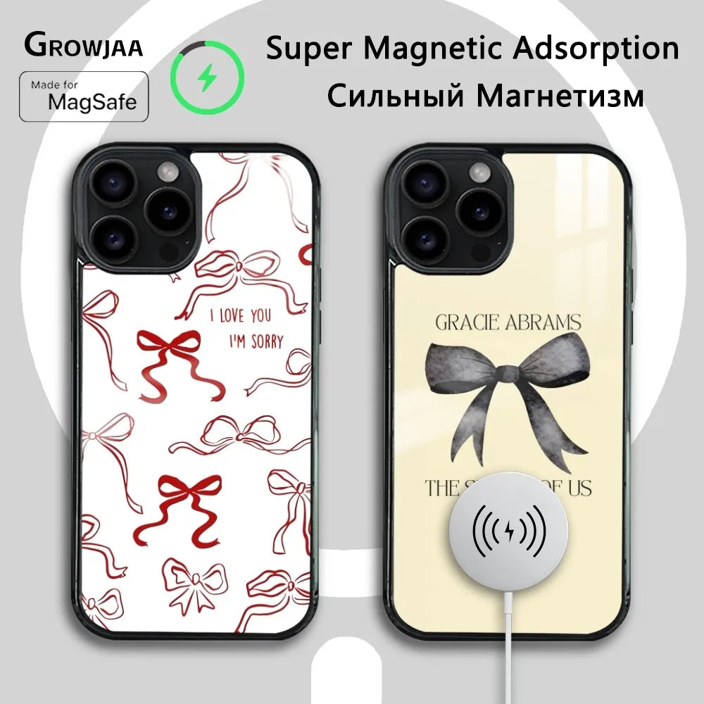 G-Gracie Abrams Singer Phone Case For iPhone 16 15 14 13 12 11 Pro Max Plus Mini Magsafe Mirror Wireless Magnetic Cover