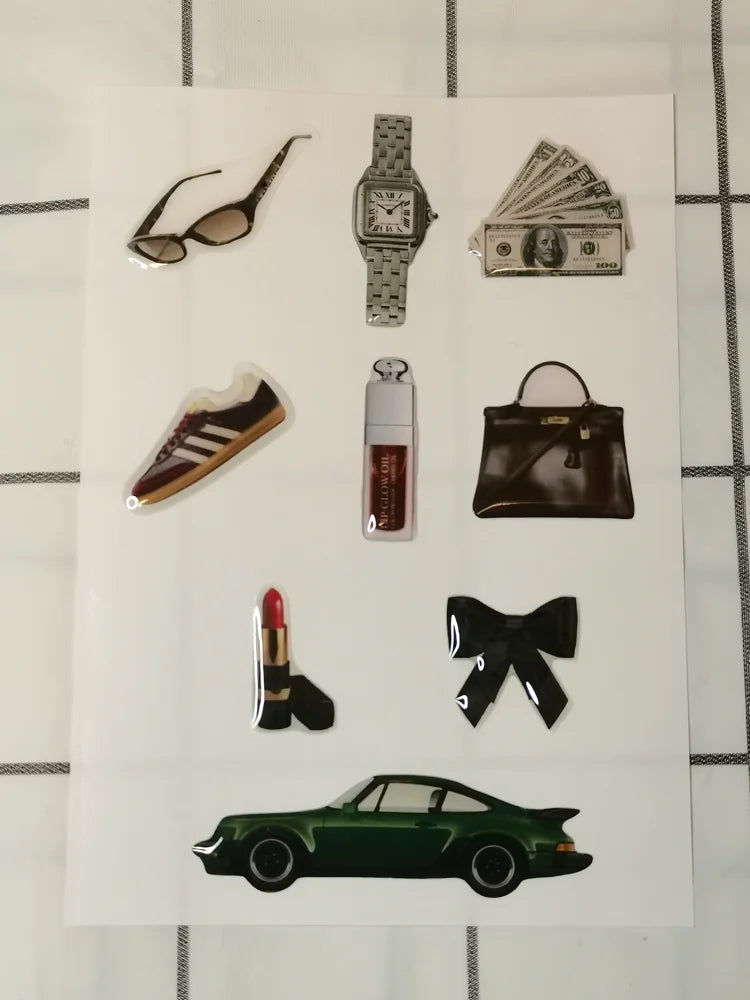 Fashion Decorative Stickers for Phone Case DIY Silicone Decal 3D Resin Decoration