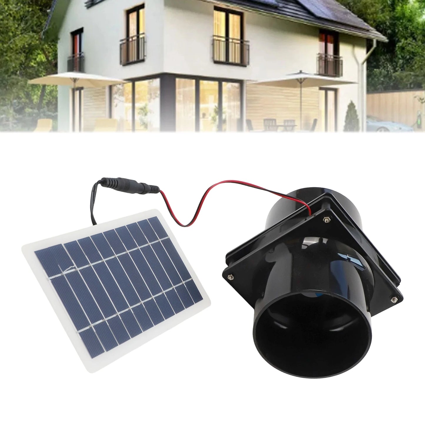 12V Solar Ventilation Fan 12V Ventilation Fan Generator Efficient Airflow Quick Installation Robust ABS Material