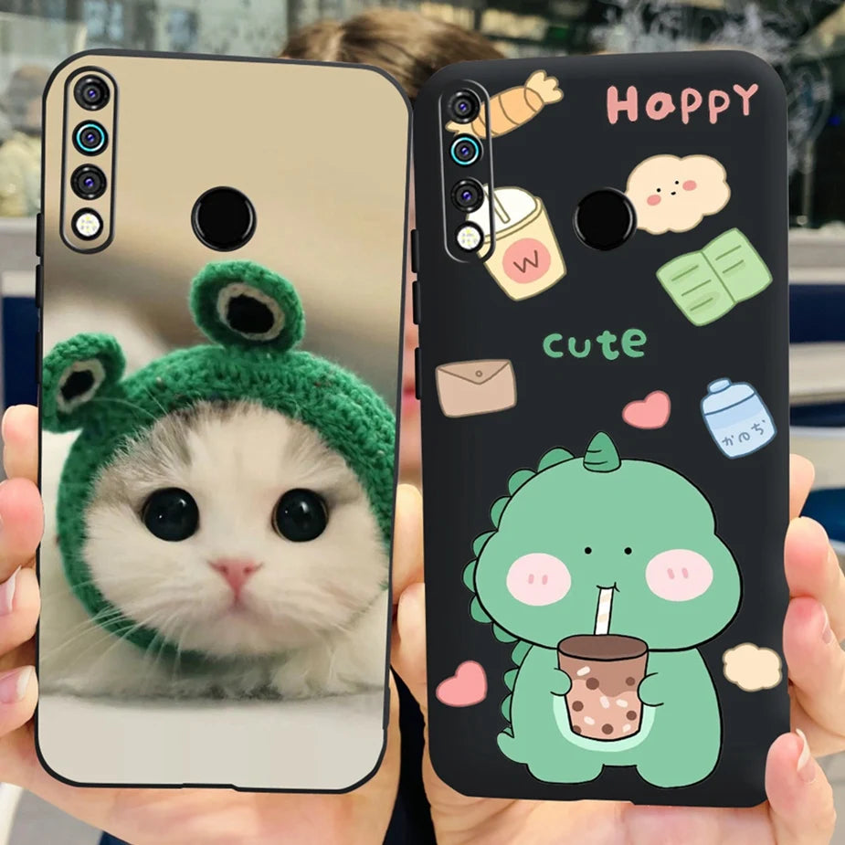 For Tecno Camon 12 Case Spark 4 KC8 Cute Cartoon Cover Soft Silicone Phone Case For Tecno Spark 4 Camon12 CC7S Back Cover Bumper