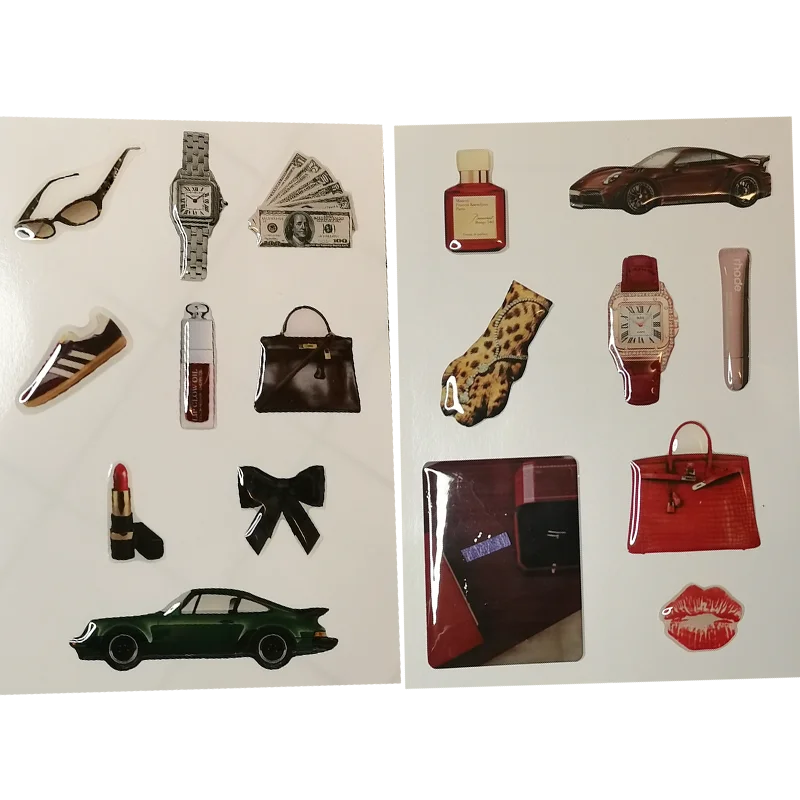 Fashion Decorative Stickers for Phone Case DIY Silicone Decal 3D Resin Decoration