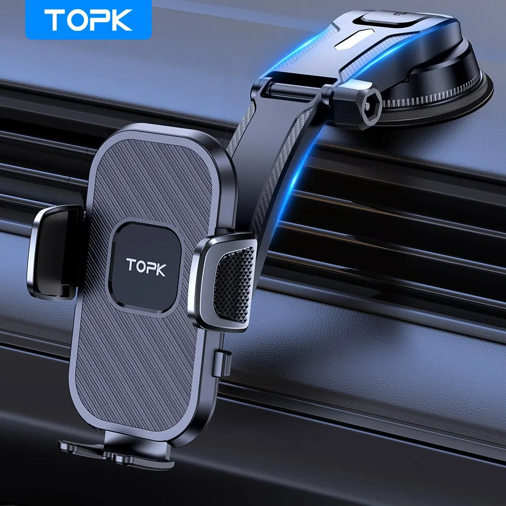 TOPK Car Phone Holder Gravity Stand for iPhone Xiaomi Samsung Car Mobile Support for Dashboard Windshield Air Vent Phone Mount